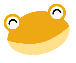 ニコニコ笑顔のヌリカエル